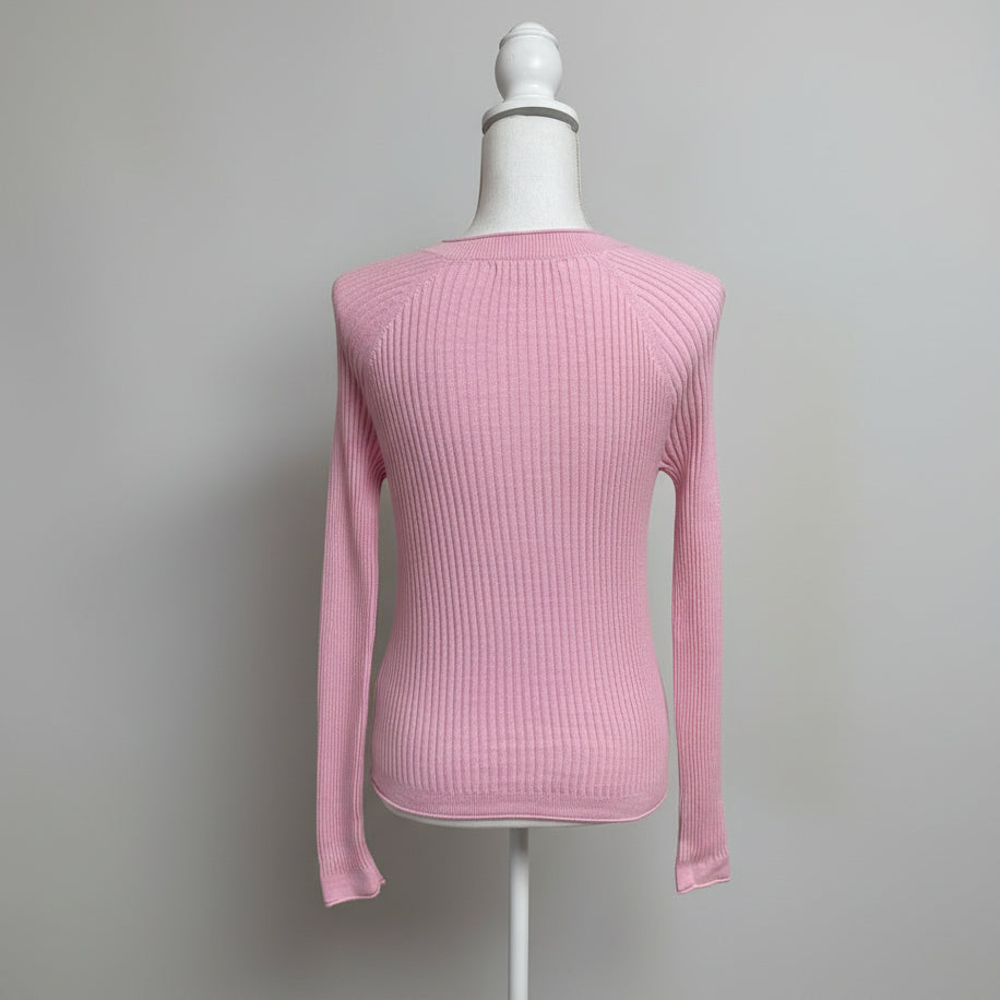 Alex Mill pink rolled neck sweater, size XS