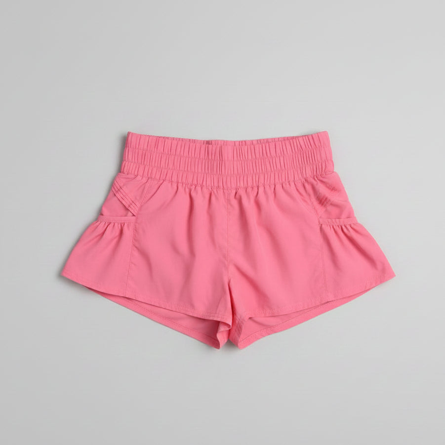 Free People coral Get Your Flirt On shorts, size S