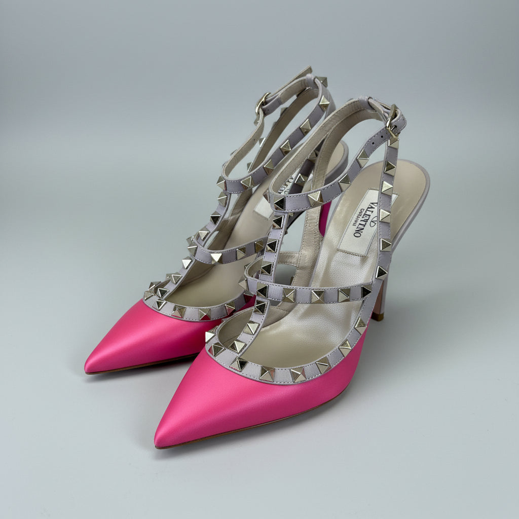 Valentino pink Rockstud shoes, size 7, NEW IN BOX!