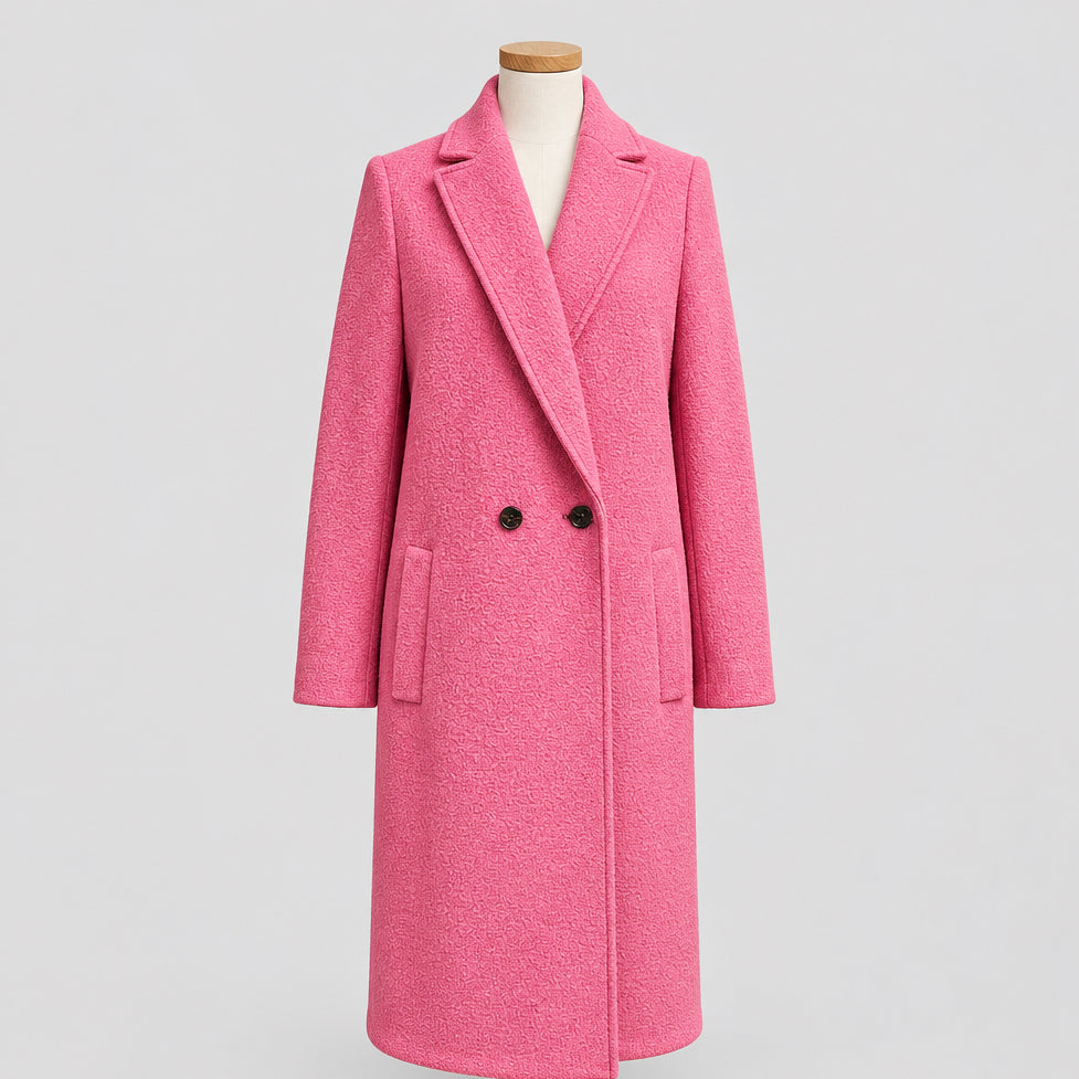 J. Crew pink wool coat, size 4