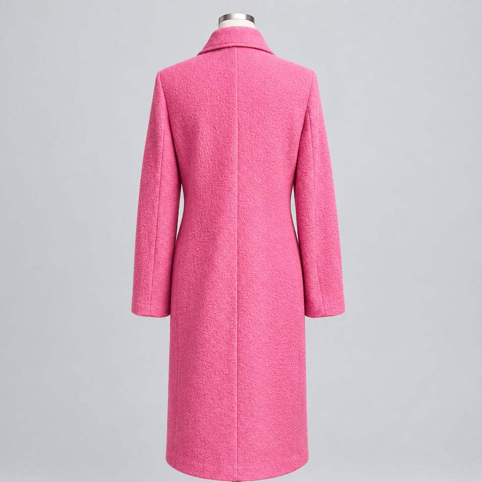 J. Crew pink wool coat, size 4
