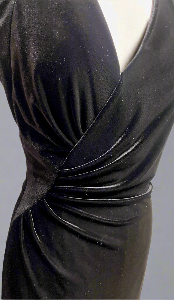 Elie Tahari black velvet dress, size 6