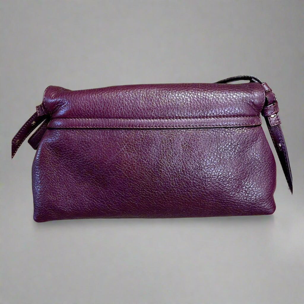 Chloe eggplant leather Lily crossbody bag