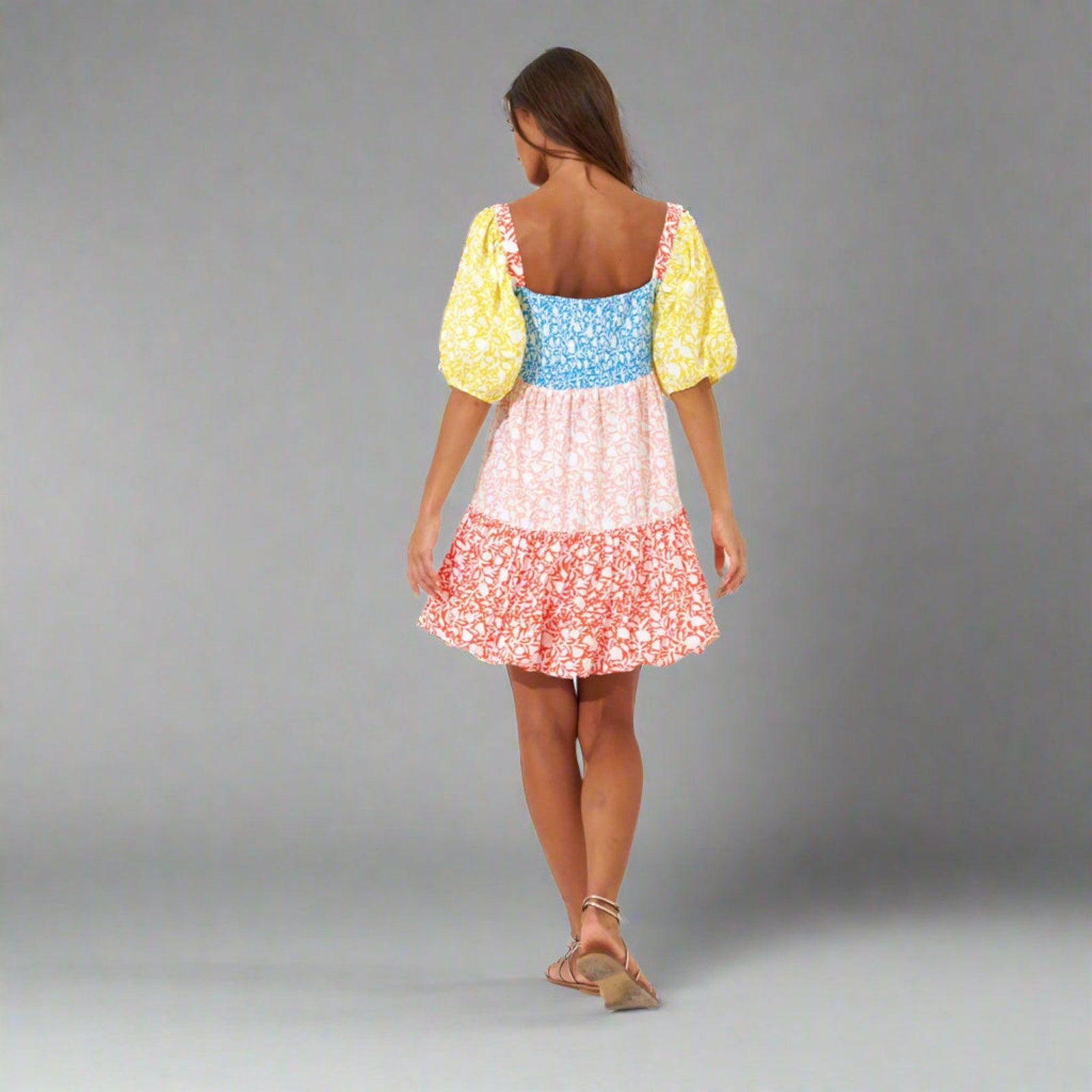 Oliphant floral Canary Multi dress, size S