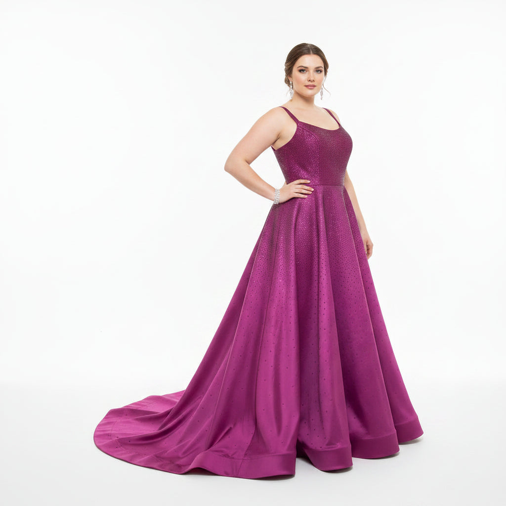 Sherri Hill magenta sparkling dress, size 16, NEW WITH TAGS!