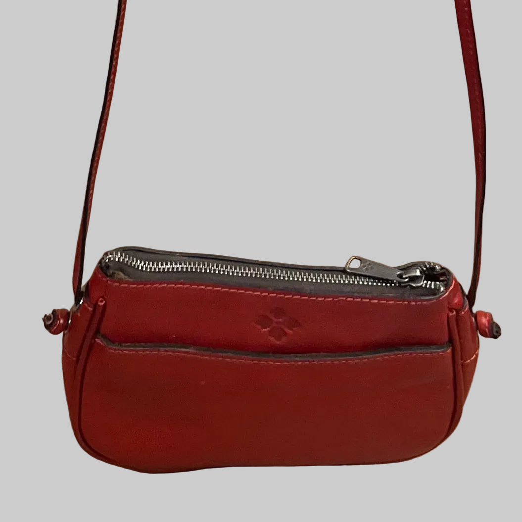 Patricia Nash red leather crossbody bag