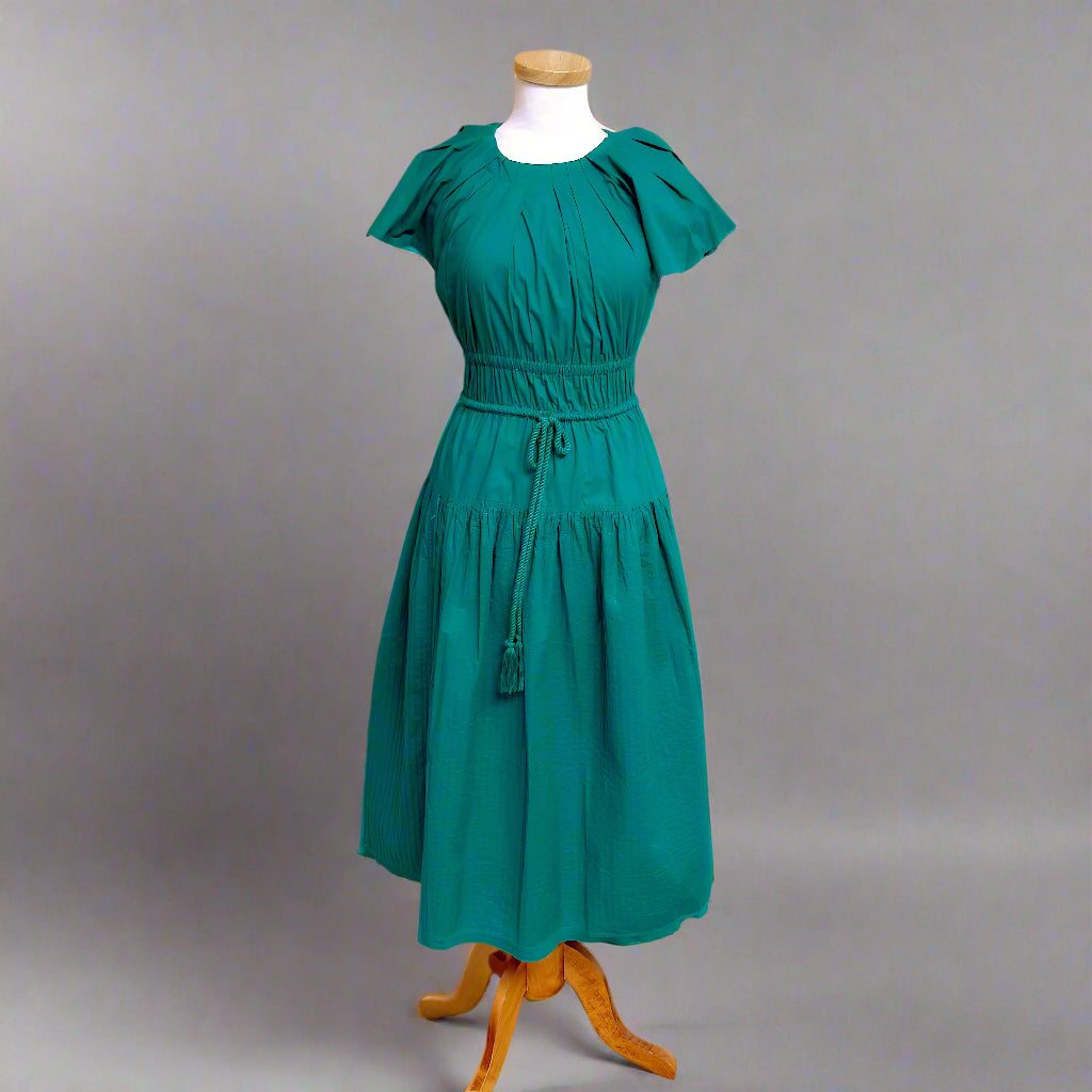 Ulla Johnson teal Darlene dress, size XS