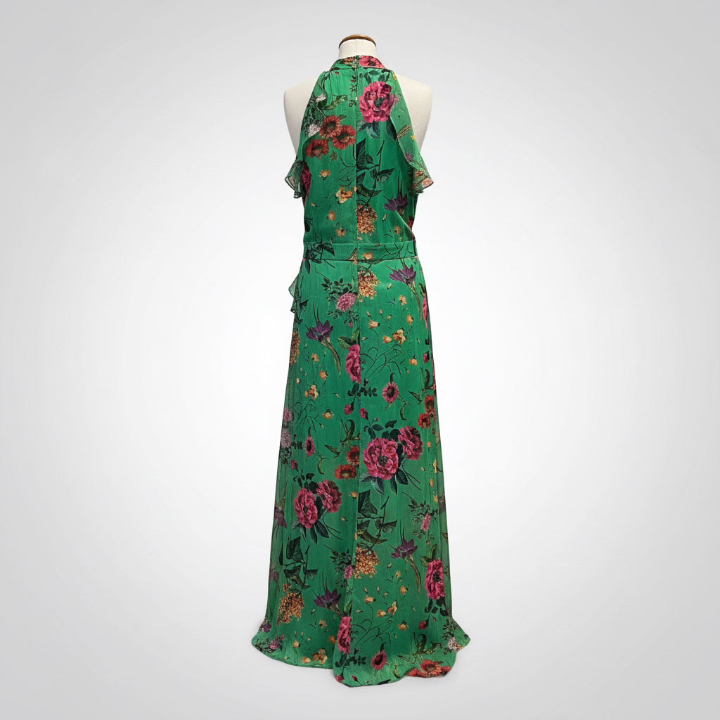 Betsy & Adam green floral dress, size 16