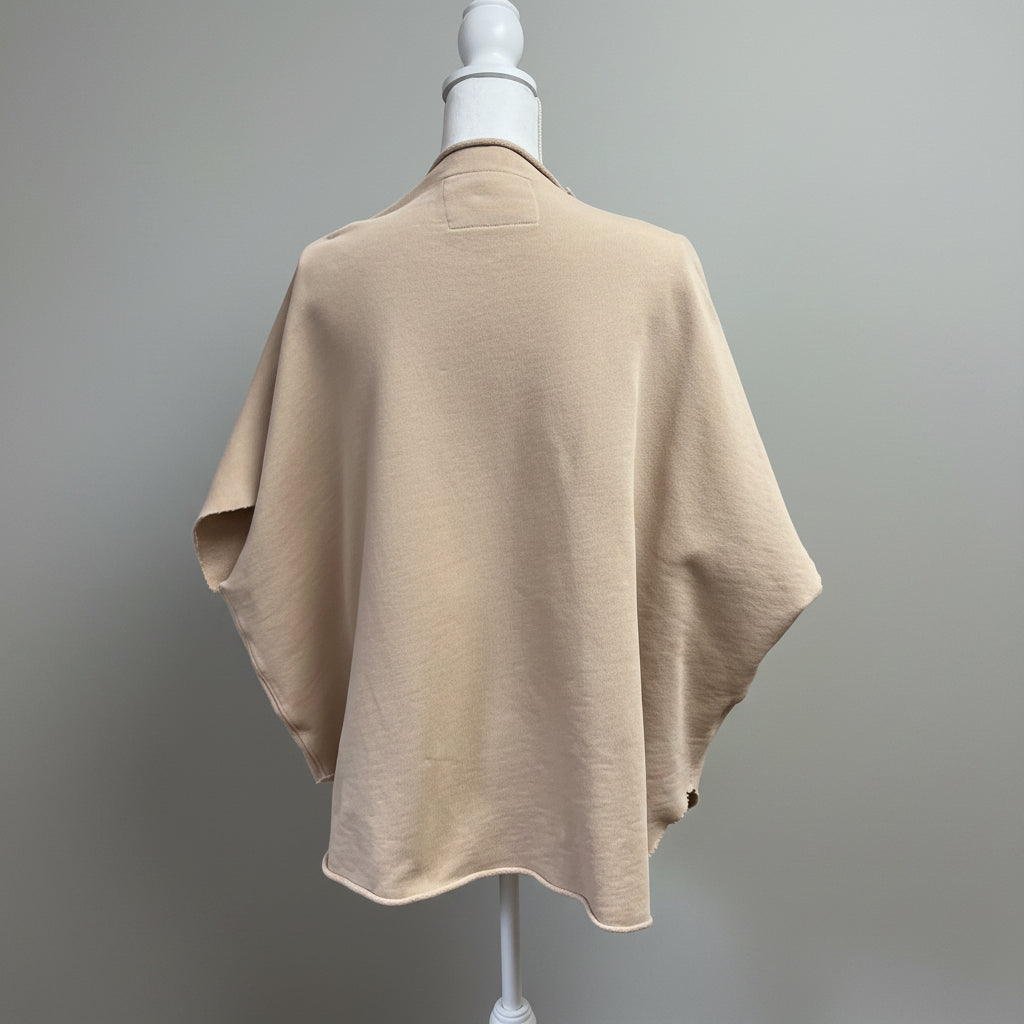 Frank & Eileen tan Audrey funnel neck capelet top, One Size Fits Most
