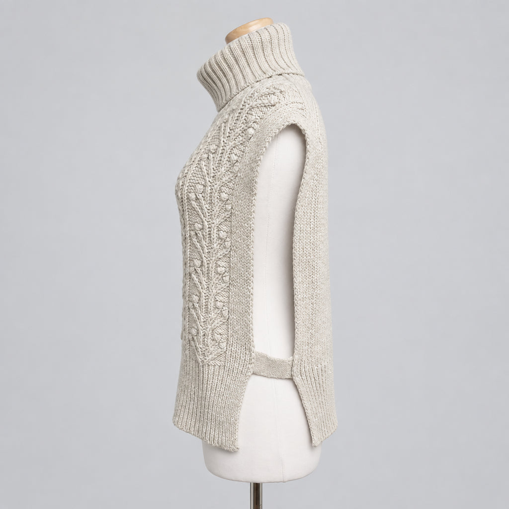 Veronica Beard beige Collins sweater vest, size XS/S