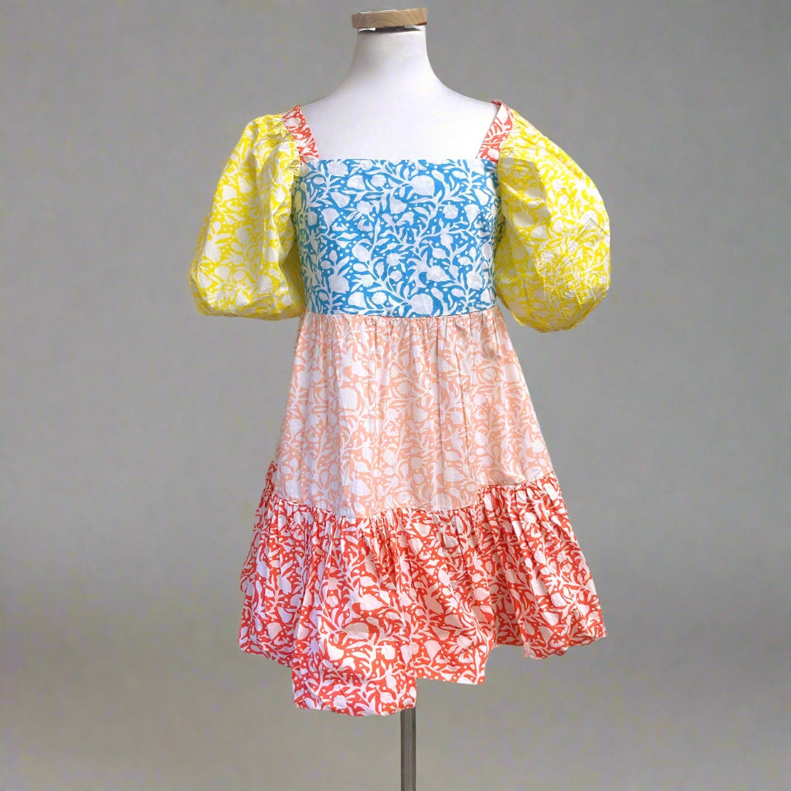 Oliphant floral Canary Multi dress, size S