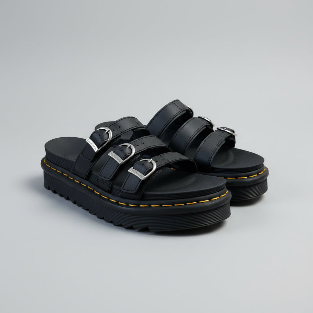 Doc Martens black Blaire Slide sandals, size 8, NEW IN BOX!