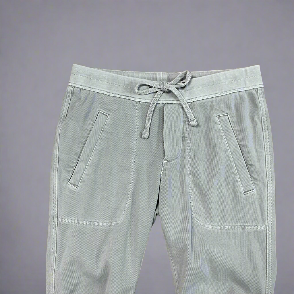 James Perse khaki cotton soft drape pants, size XS