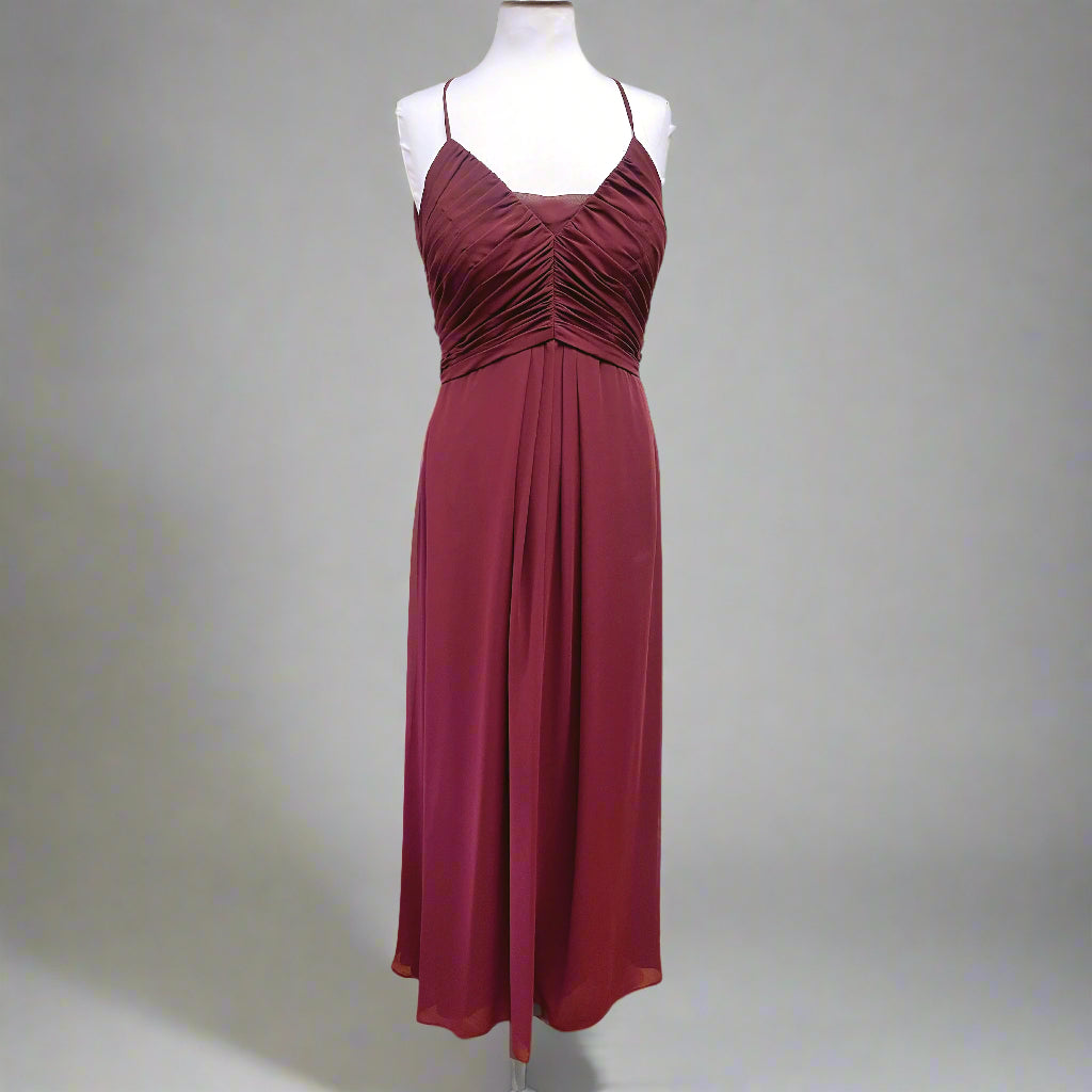 Mori Lee burgundy dress, size 14