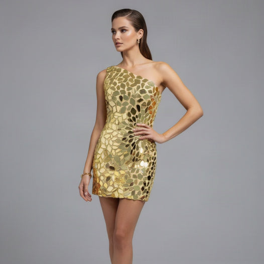 Gold mirrored dress, size S/M