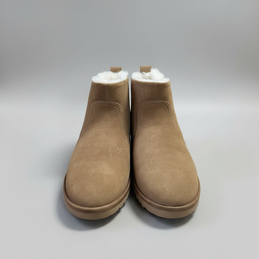 UGG tan suede Romely Zip boots, size 8, BRAND NEW IN BOX!