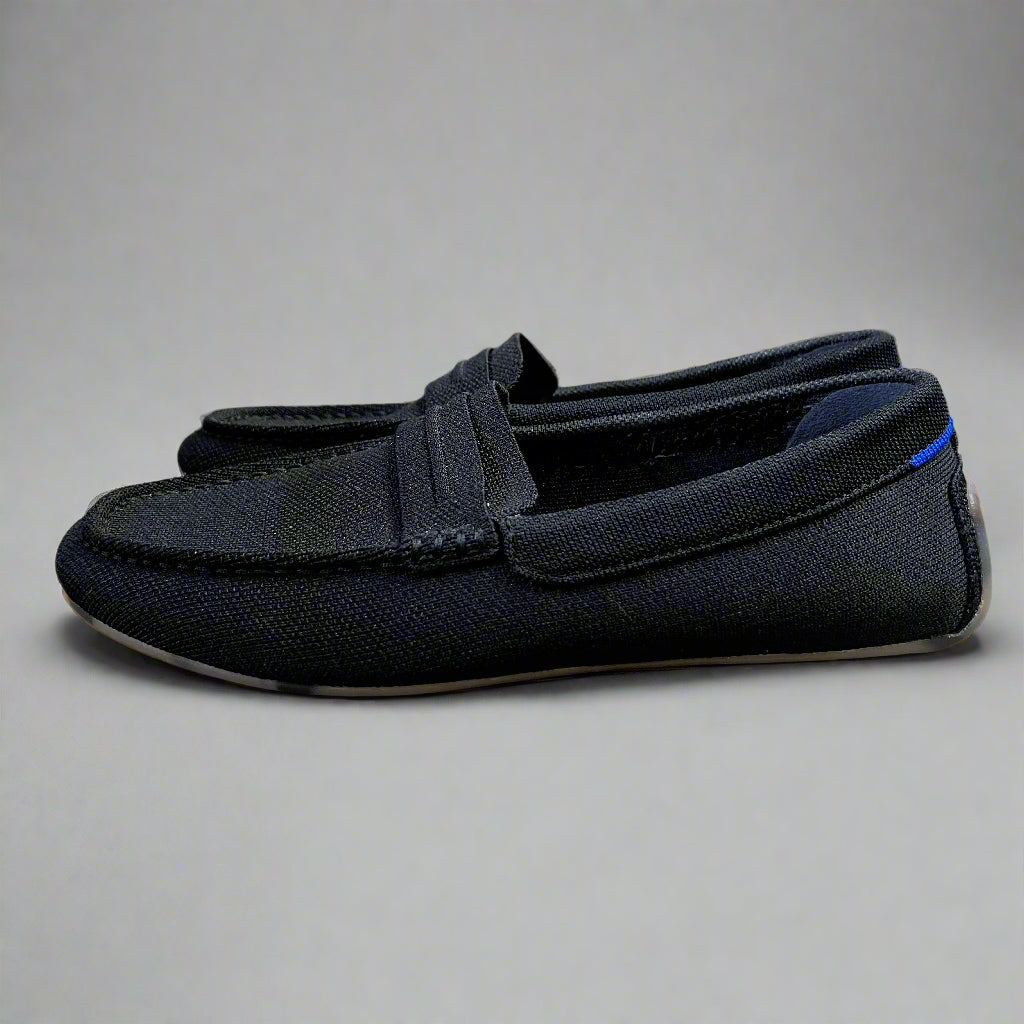 Rothy's black The Driver loafers, size 9.5