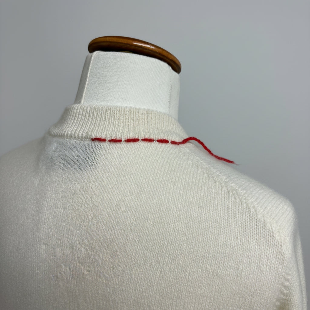 Parrish cream cashmere sweater, size XS