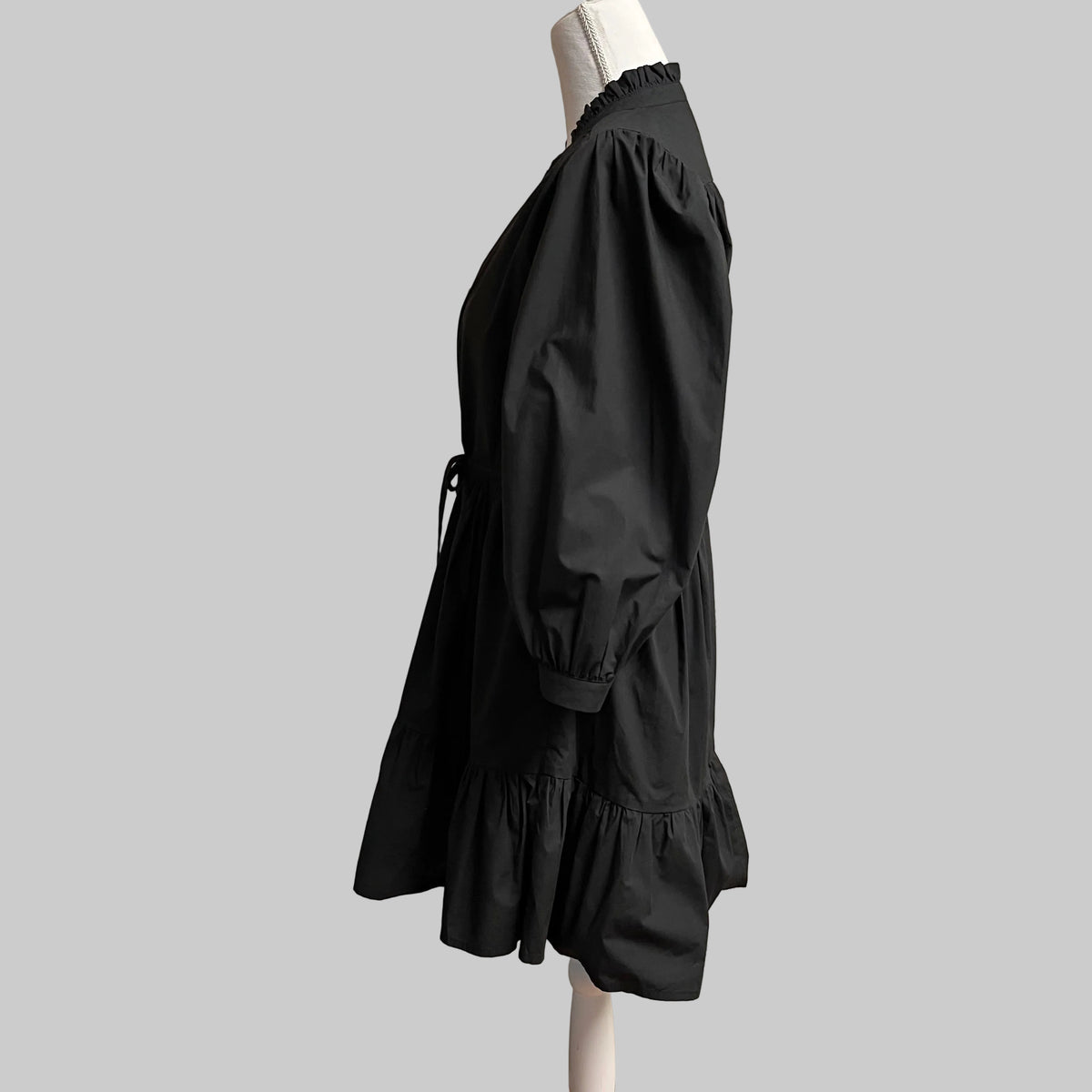 Trovata black cotton Yulia dress, size XS