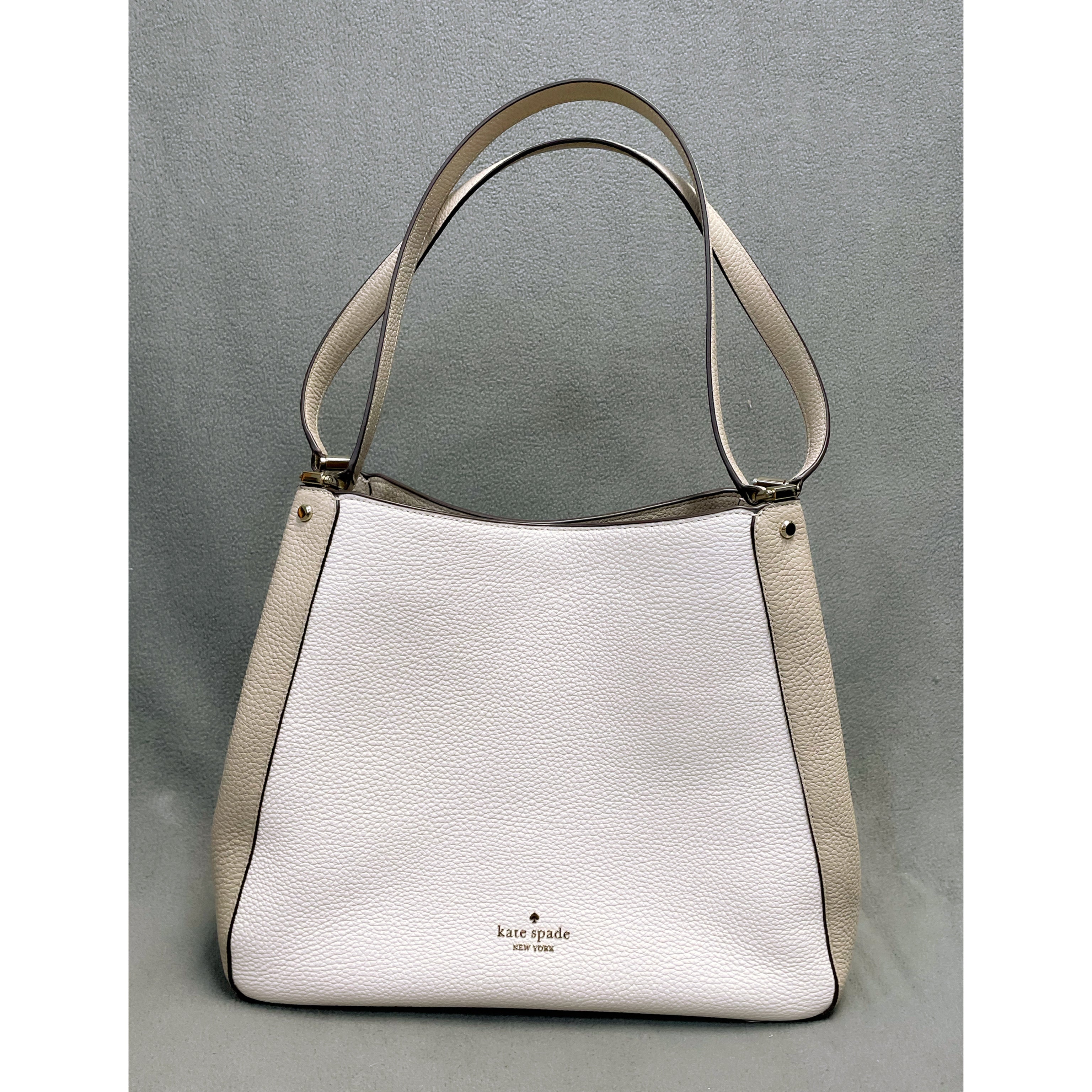 Kate Spade cream and beige Leila handbag, NEW WITH TAGS!