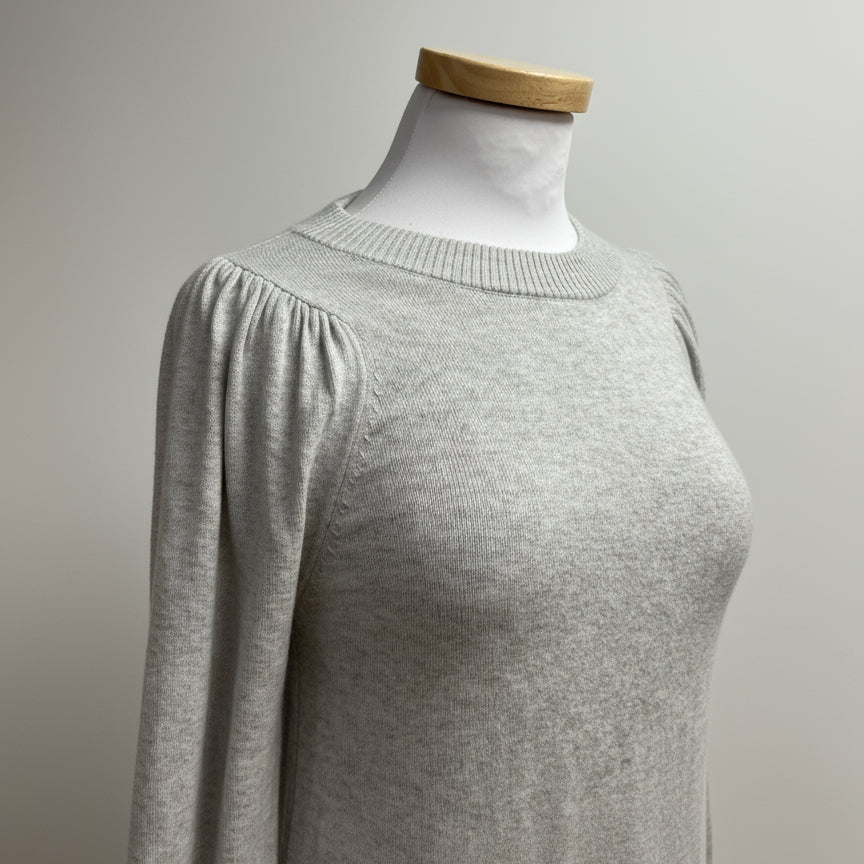 Apiece Apart gray puff sleeve sweater, size S