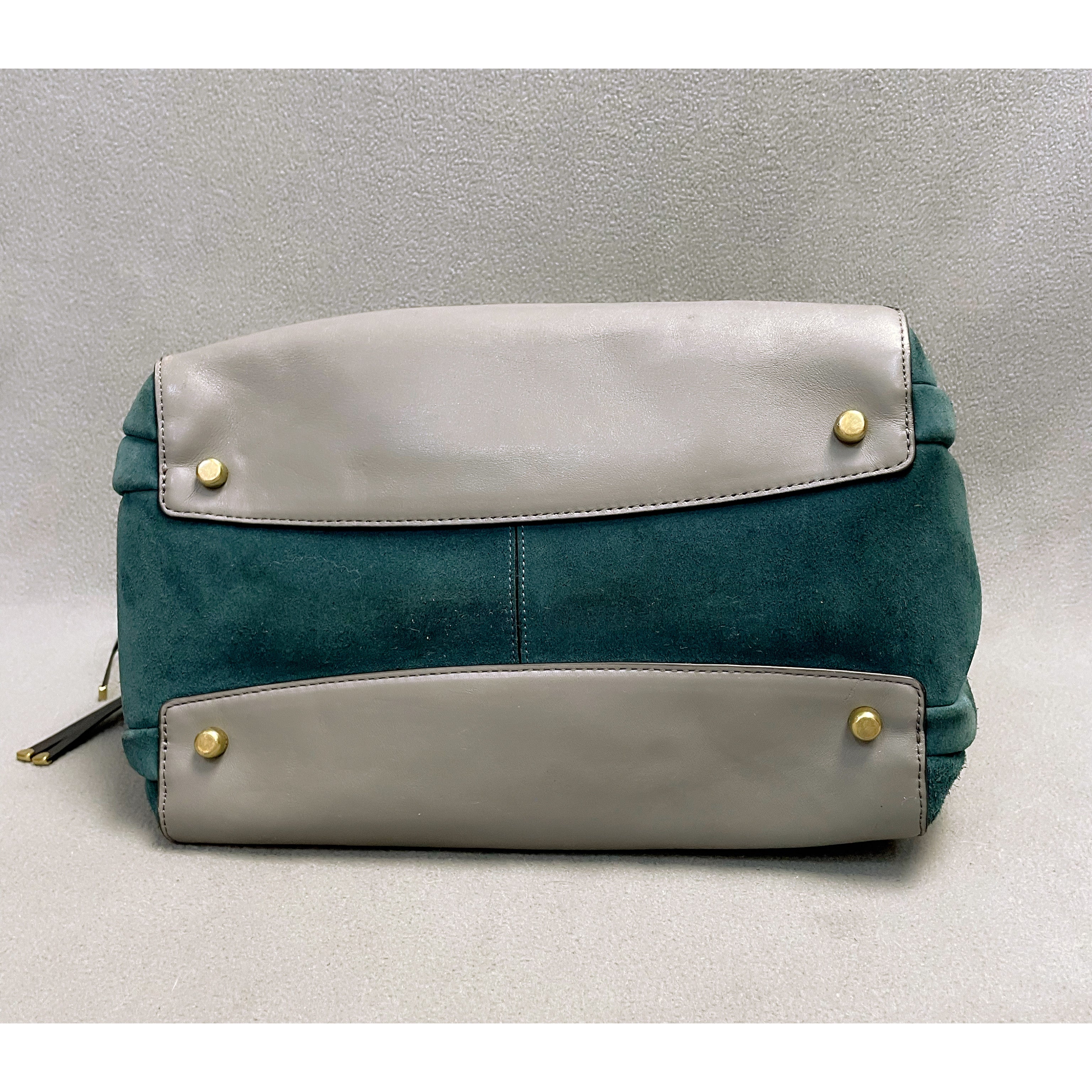 Coach Harmony Hobo bag in gray & teal colorblock