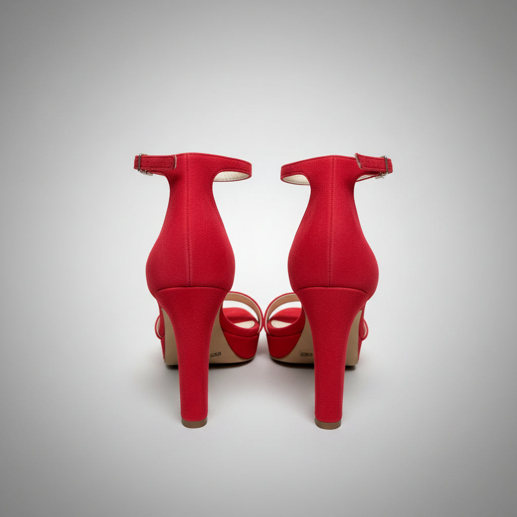 Vince Camuto red suede Sathina shoes, size 6.5, NEW IN BOX!