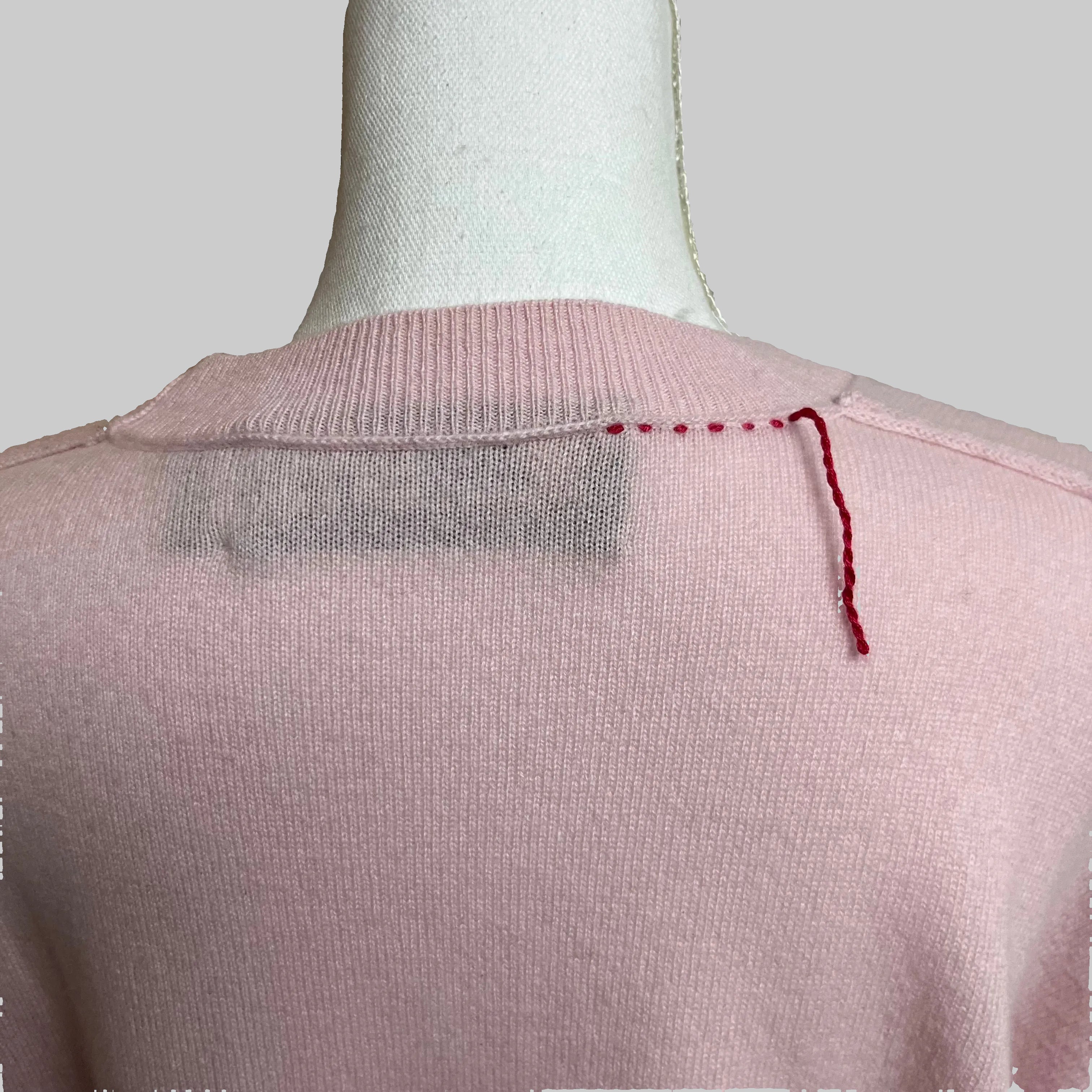Parrish pale pink cashmere sweater, size XS