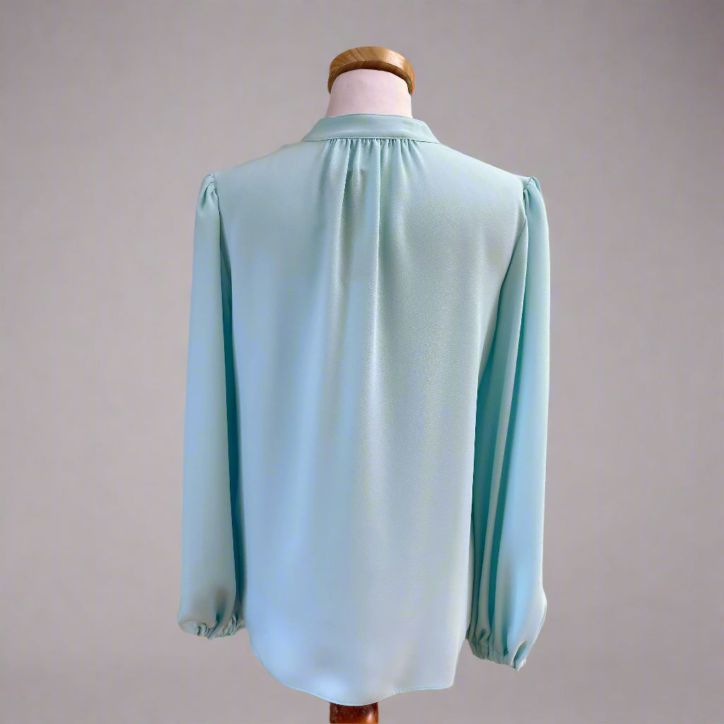 Trina Turk aqua blouse, size S, NEW WITH TAGS!