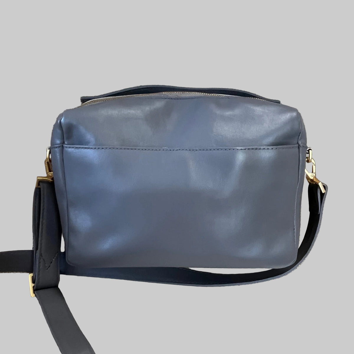Hammitt gray leather Evan crossbody bag