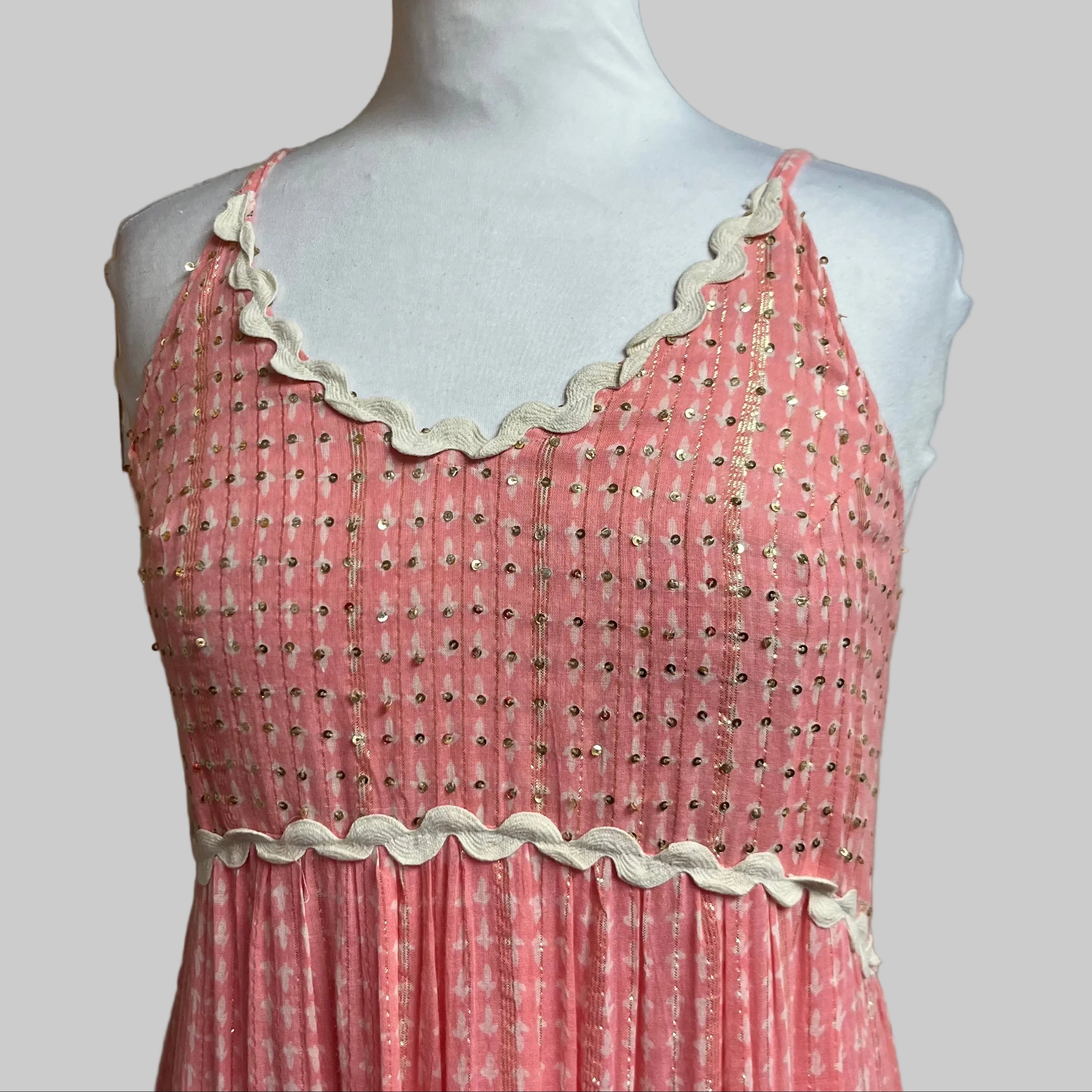 Miss June pink maxi dress, size S, NEW WITHOUT TAGS!