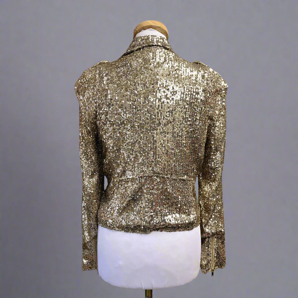 Generation Love gold sequin jacket, size M, NEW WITH TAGS!