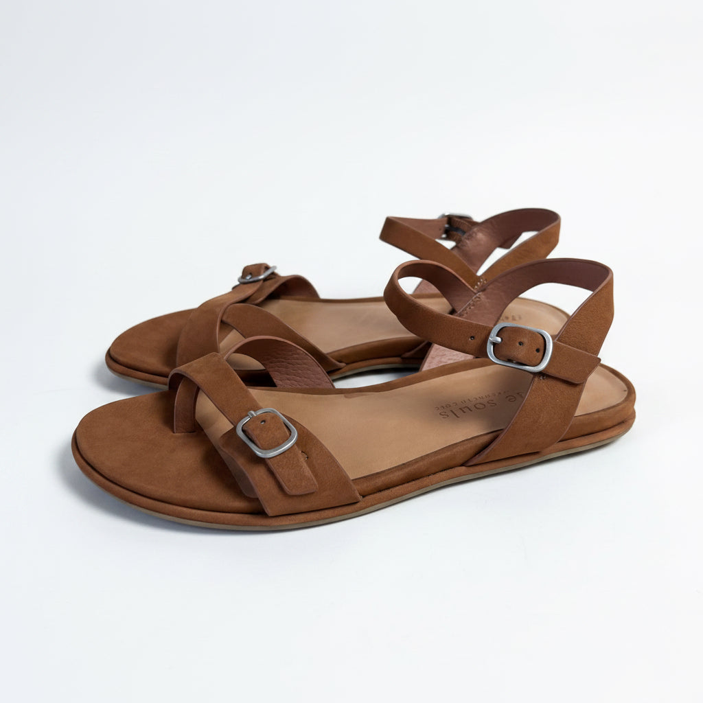 Gentle Souls brown nubuck sandals, size 8, BRAND NEW!
