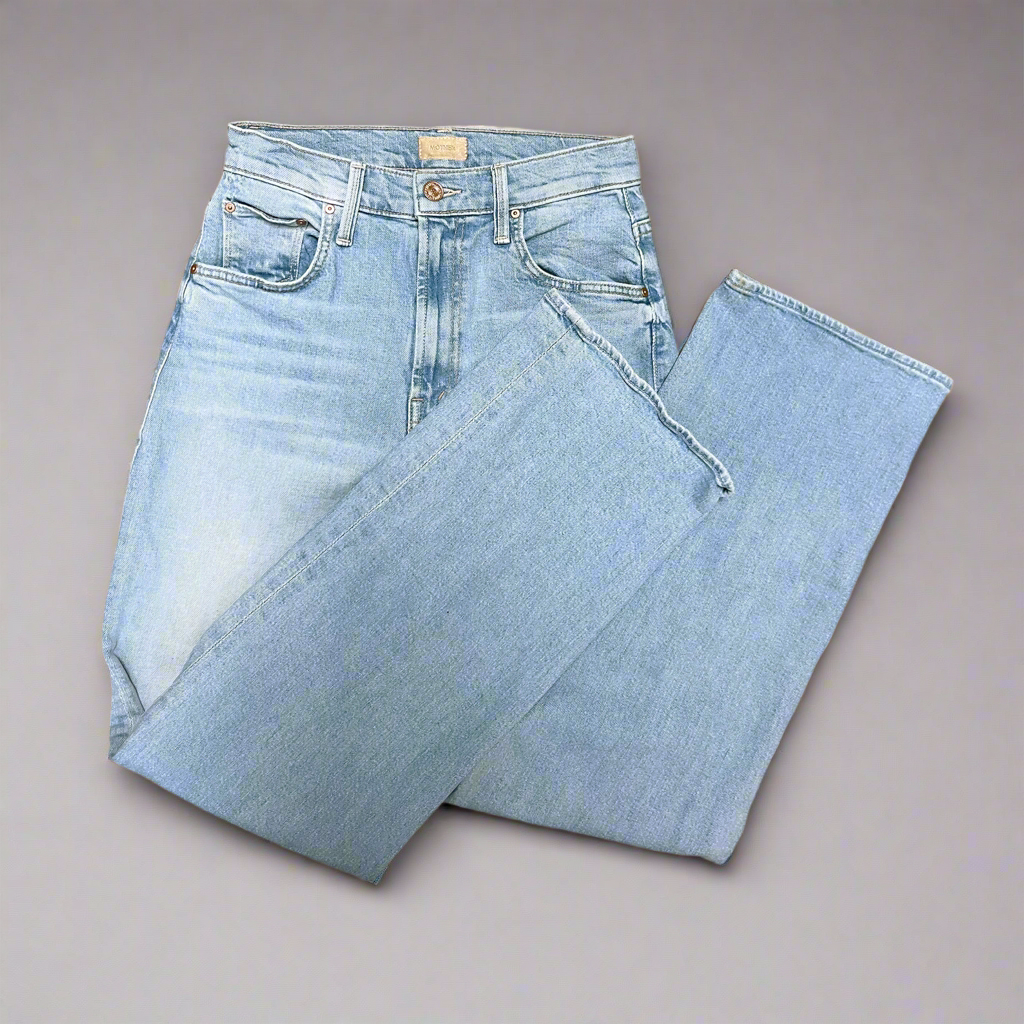 Mother faded Rambler Zip Flood jeans in Cherie Cherie, size 25