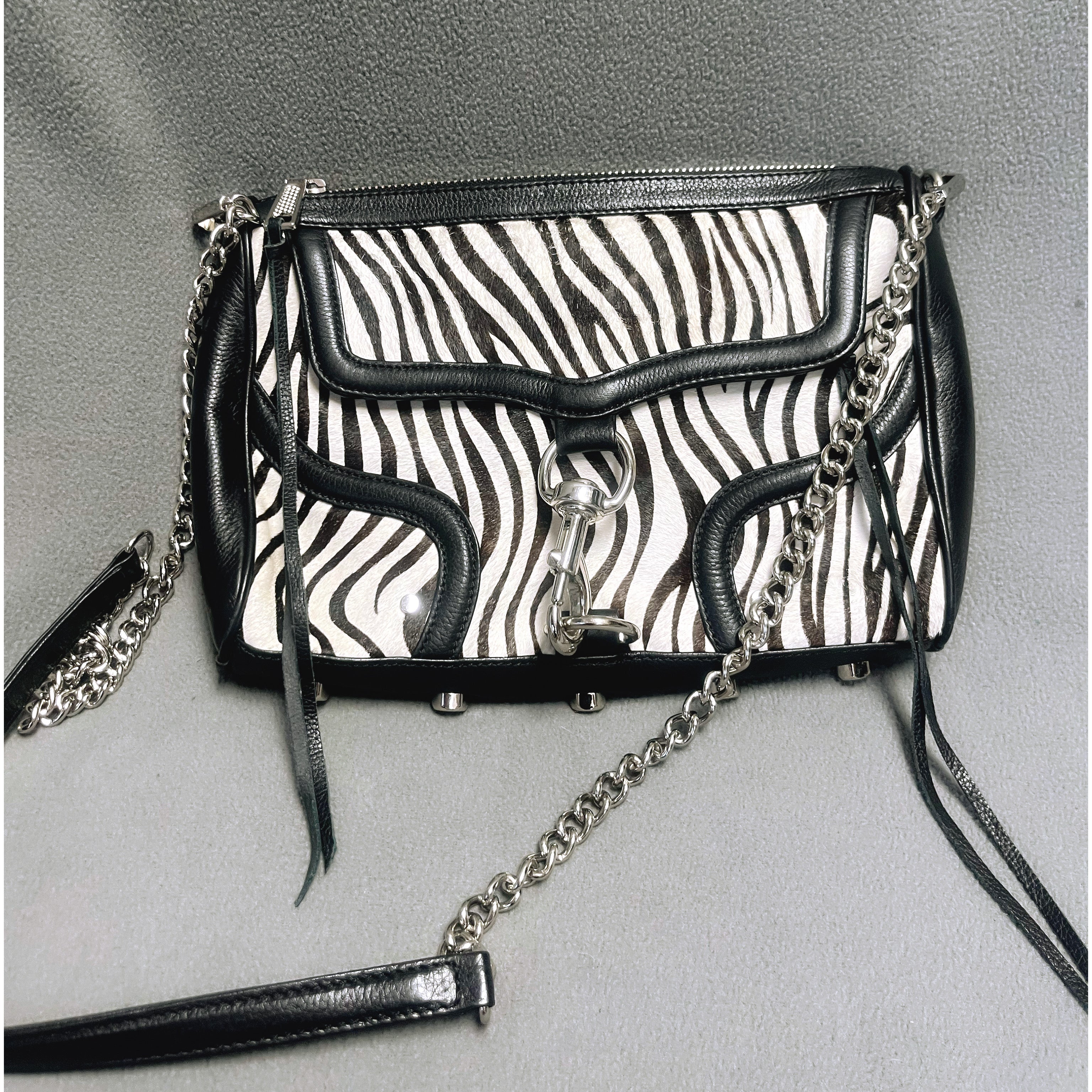 Rebecca Minkoff zebra crossbody bag