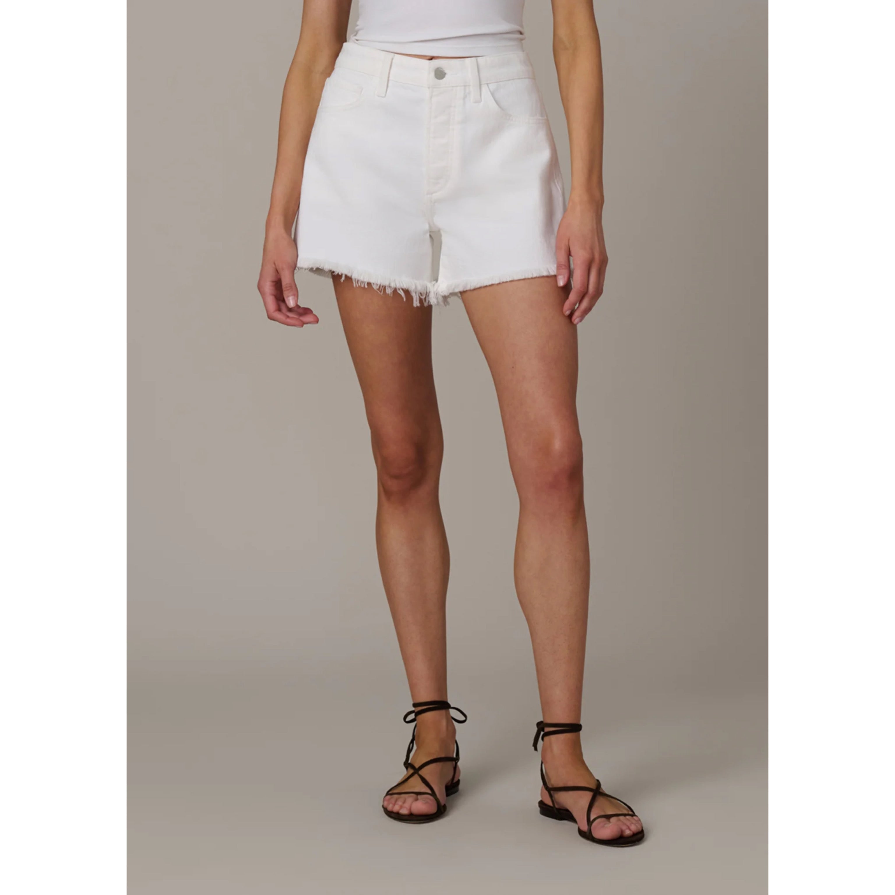 Joe's white denim Jessie shorts, size 26