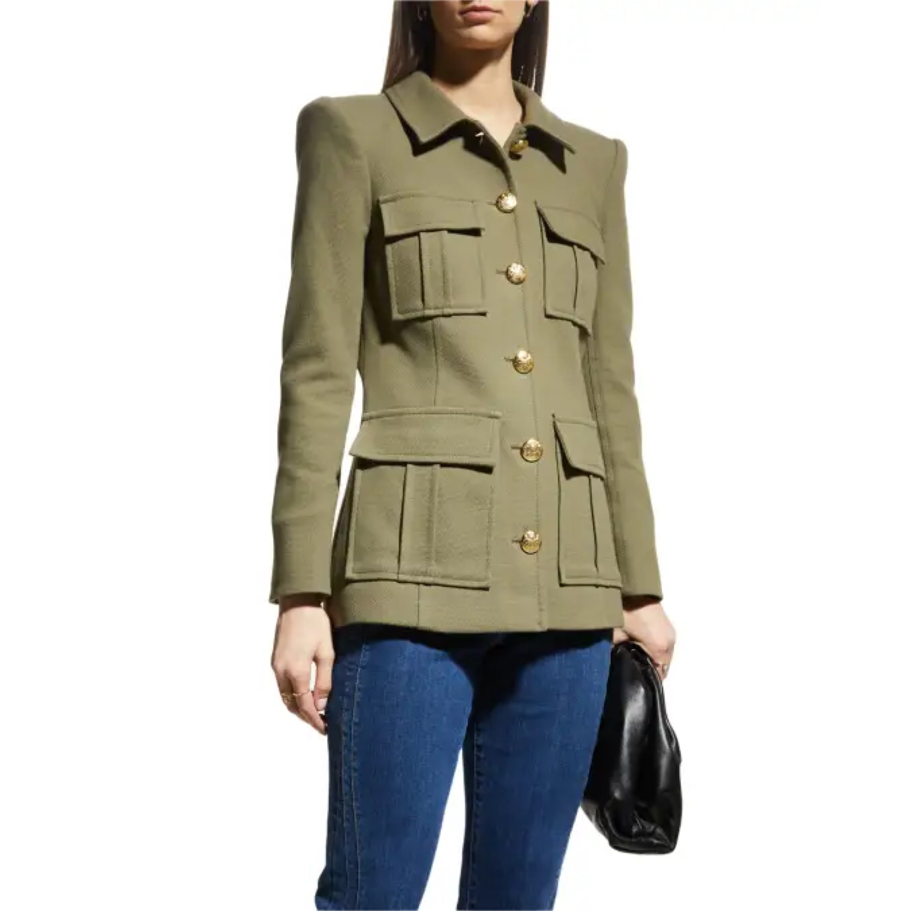 Veronica Beard olive Lambert Dickey jacket, size 0, NEW WITH TAGS!