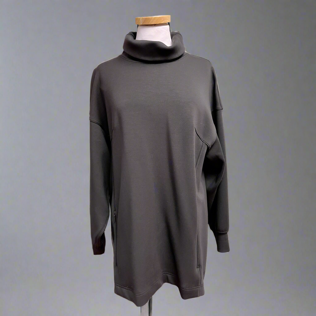 lululemon black Modal blend turtleneck tunic, size 8