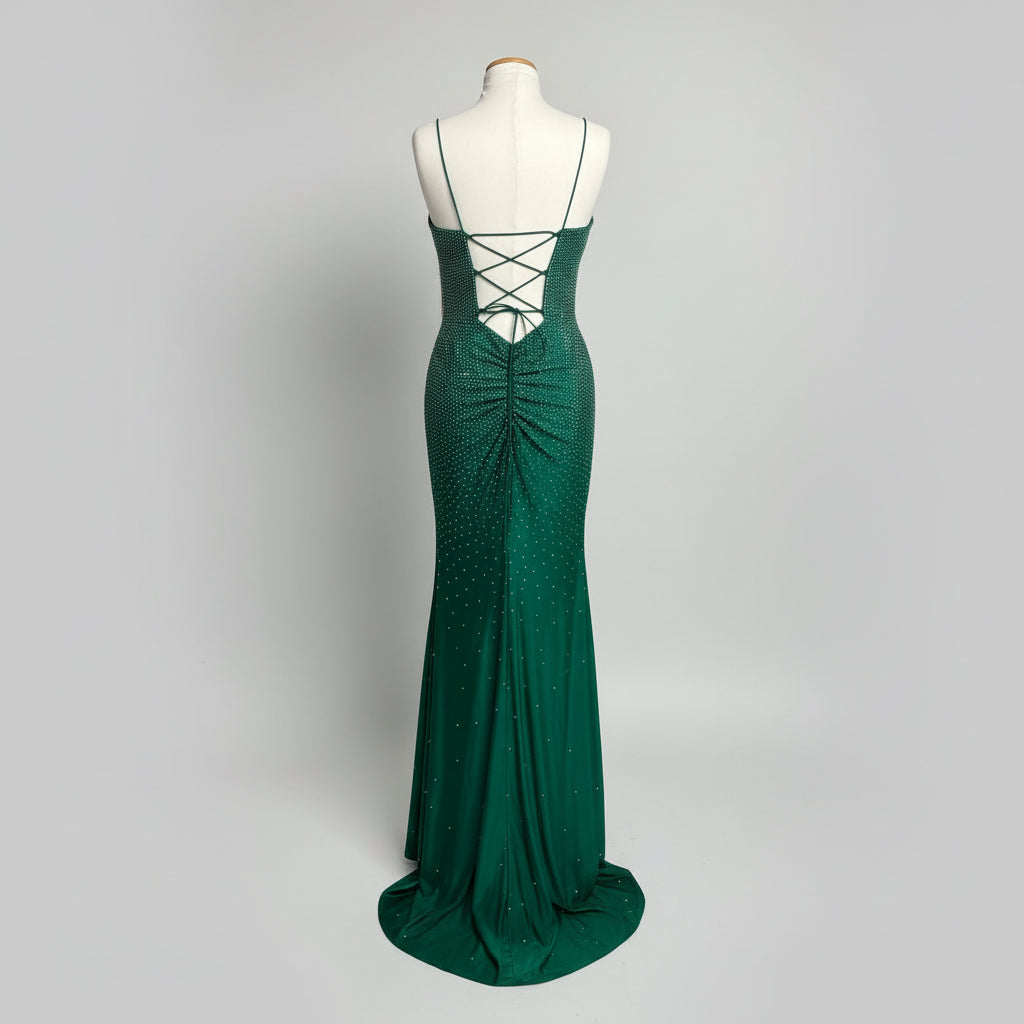 Dave & Johnny emerald dress, size 6, NEW WITH TAGS!