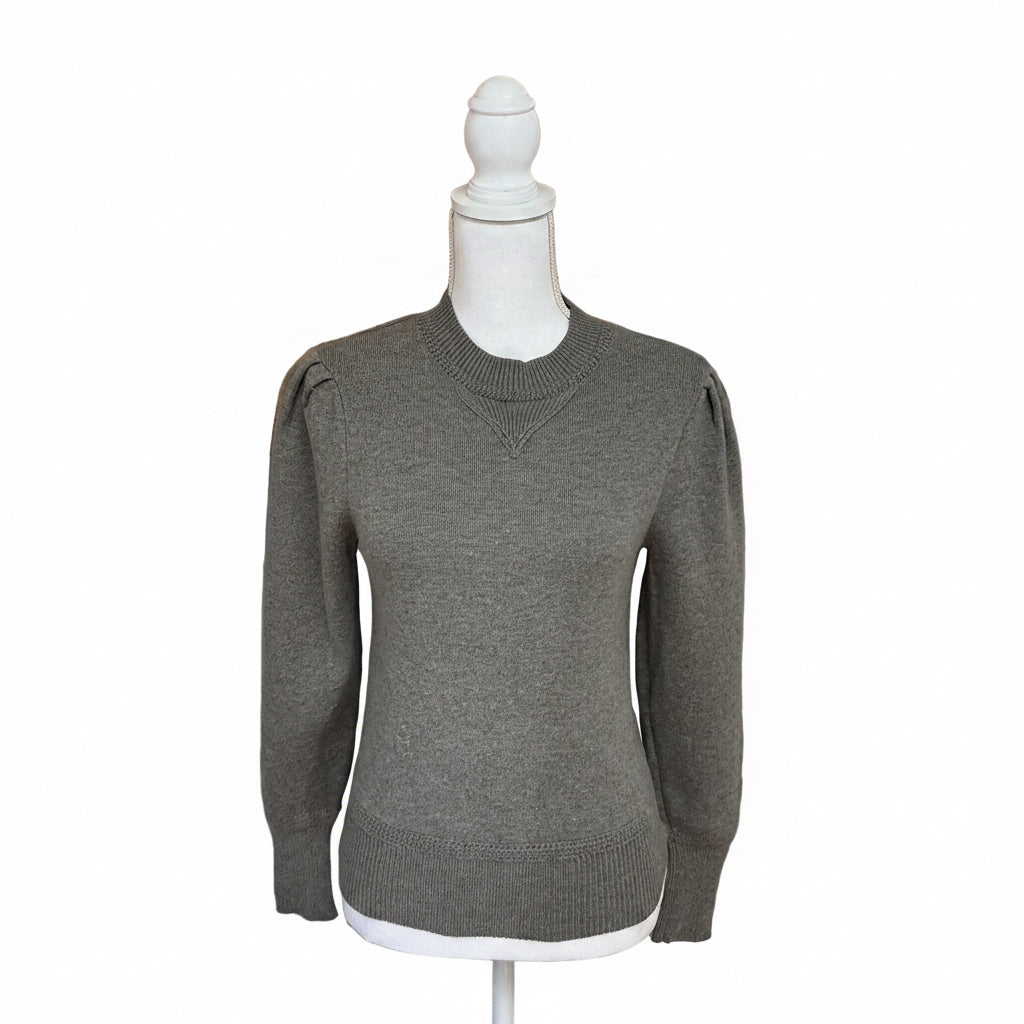 Isabel Marant Etoile gray Lucia Puffer sweater, size XS
