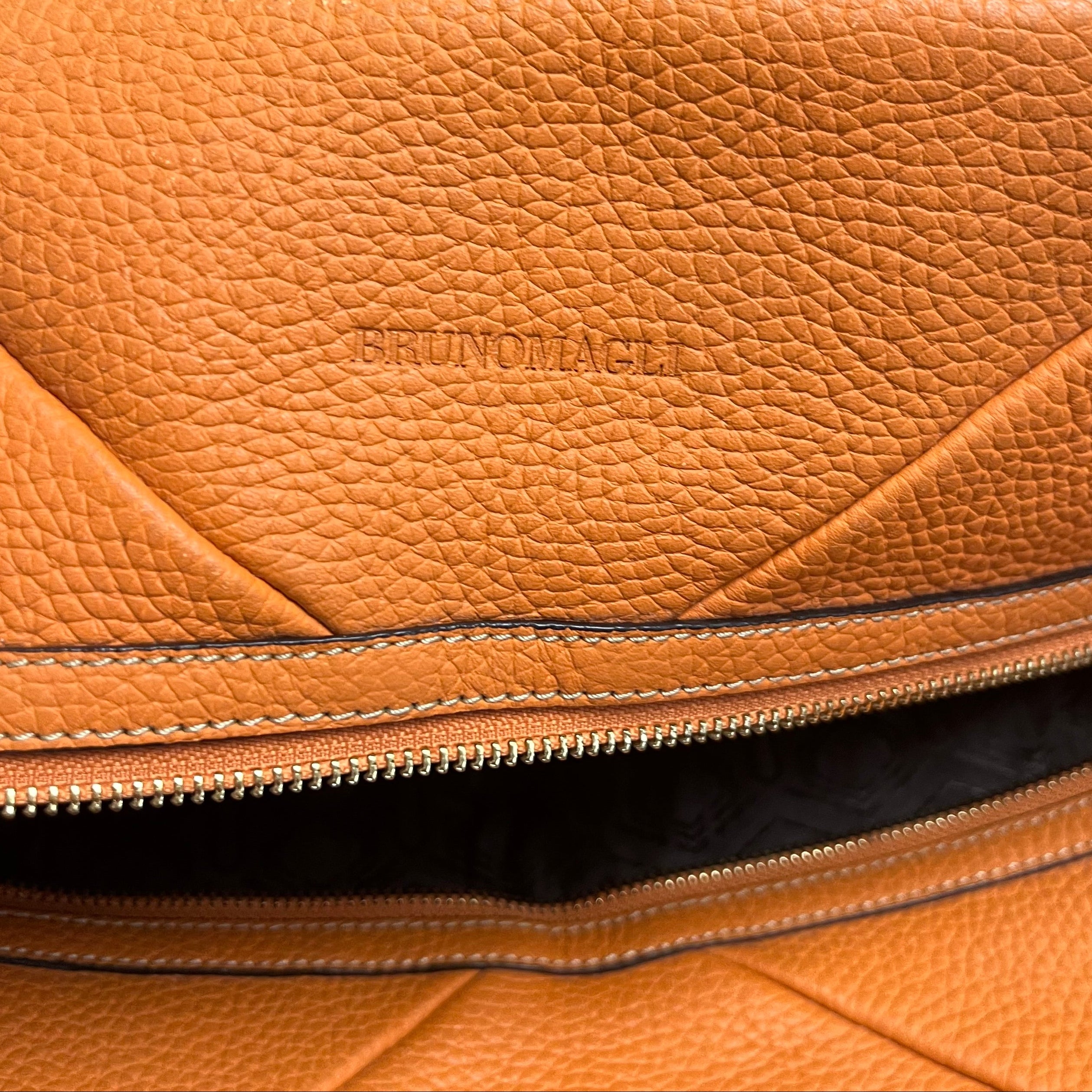 Bruno Magli black and orange geometric bag, LIKE NEW!
