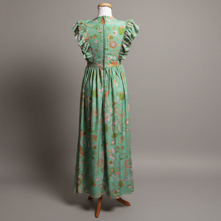 Sheridan French green and pink Stacy dress, size XS