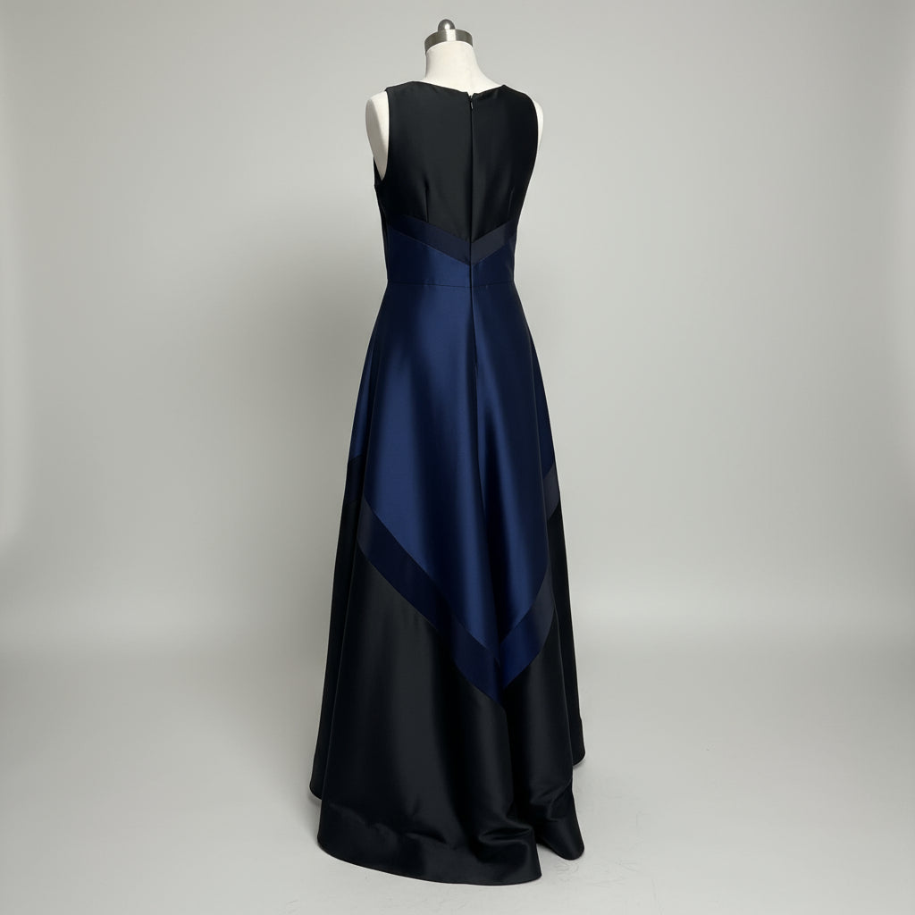 Theia navy and black Block Party dress, size 8