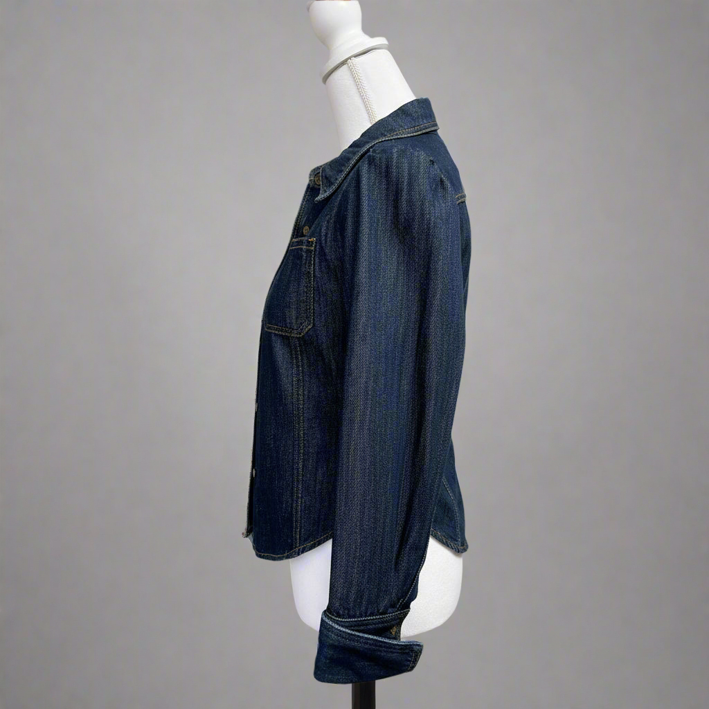 Dries van Noten dark denim Cymbal jacket, size XS