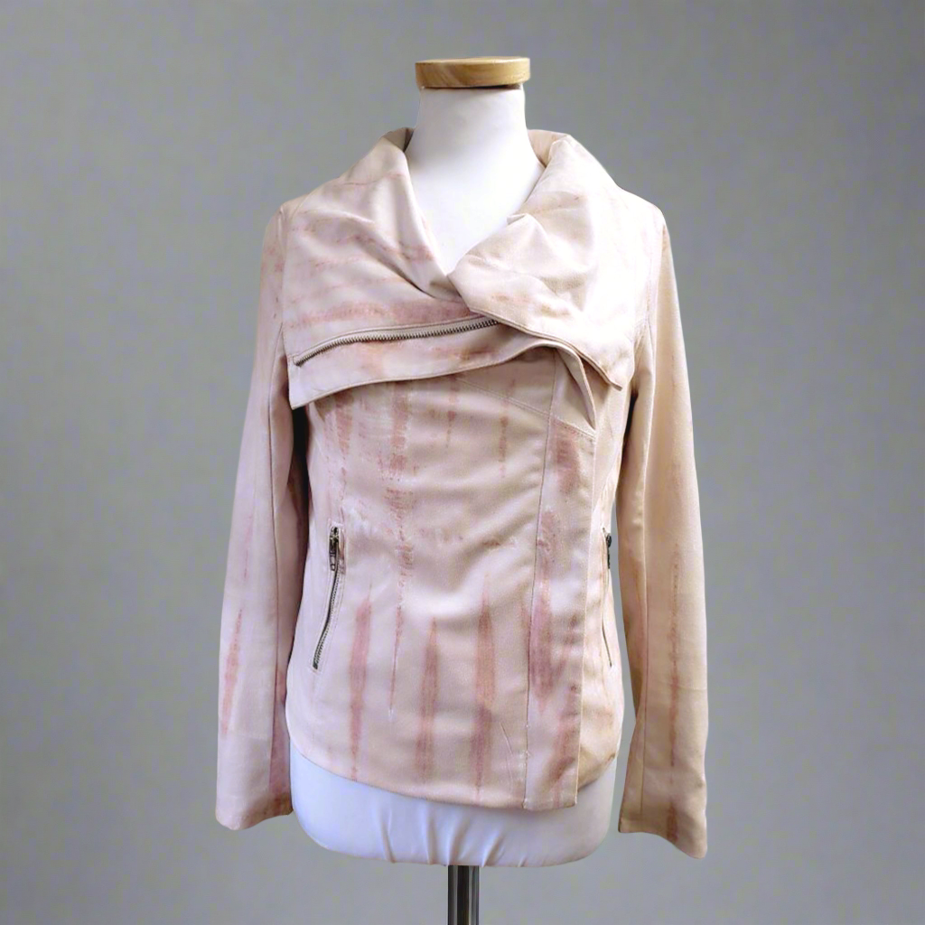 BLANKNY blush tie dye jacket, size S