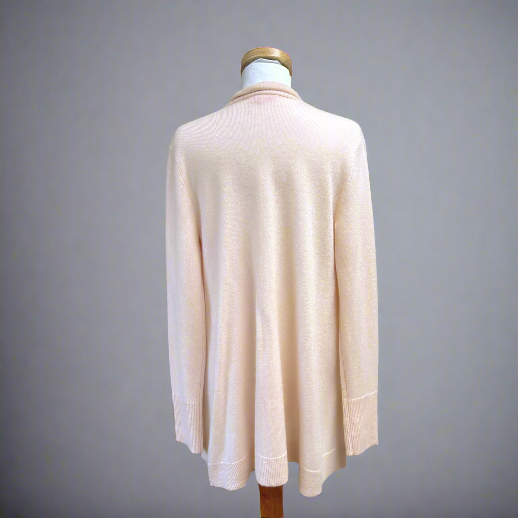 Lilly Pulitzer blush cashmere cardigan, size S