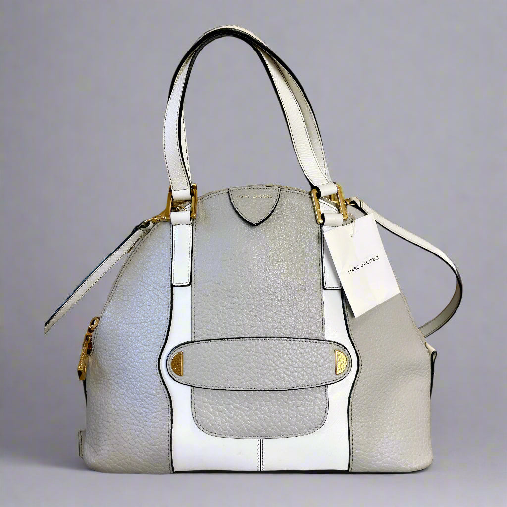 Marc Jacobs white and gray Bowery bag, NEW WITH TAGS!