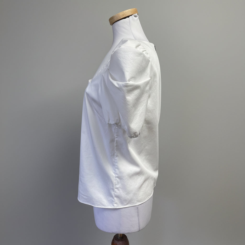 Alice & Olivia white blouse, size M