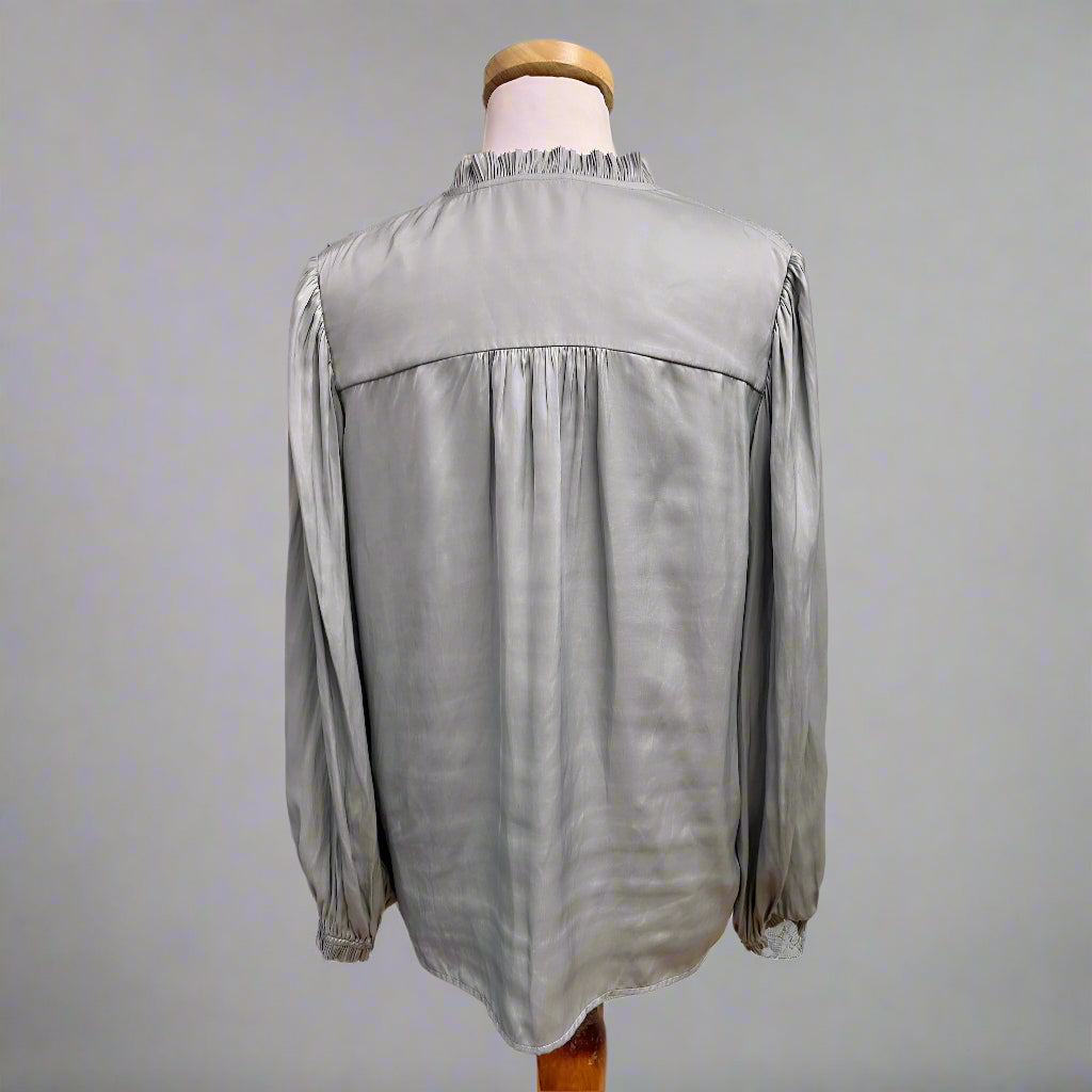 Elie Tahari pale blue blouse, size S, NEW WITH TAGS!
