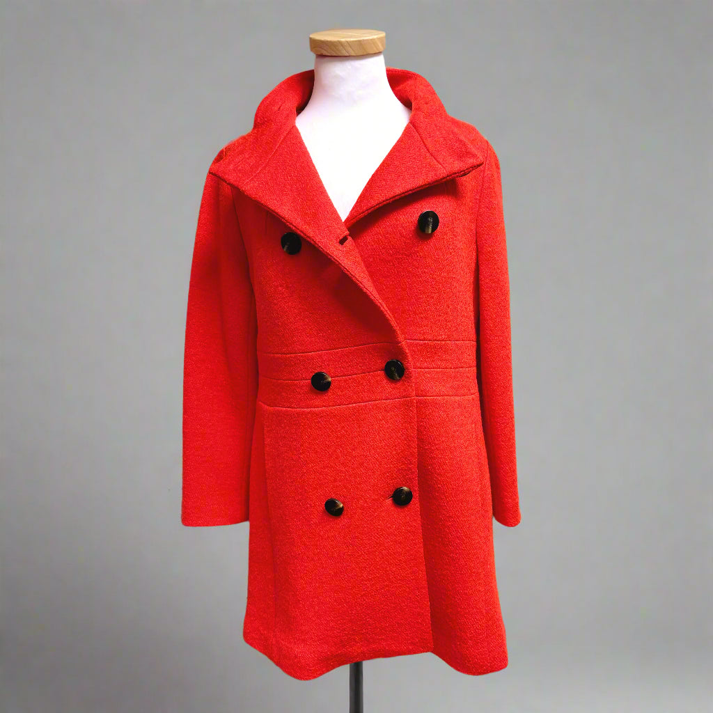 Ann Taylor orange wool blend coat, size M/P